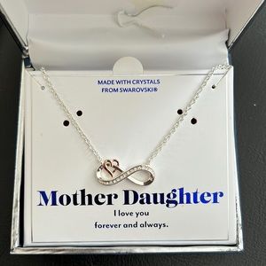 Swarovski Mother Daughter Necklace